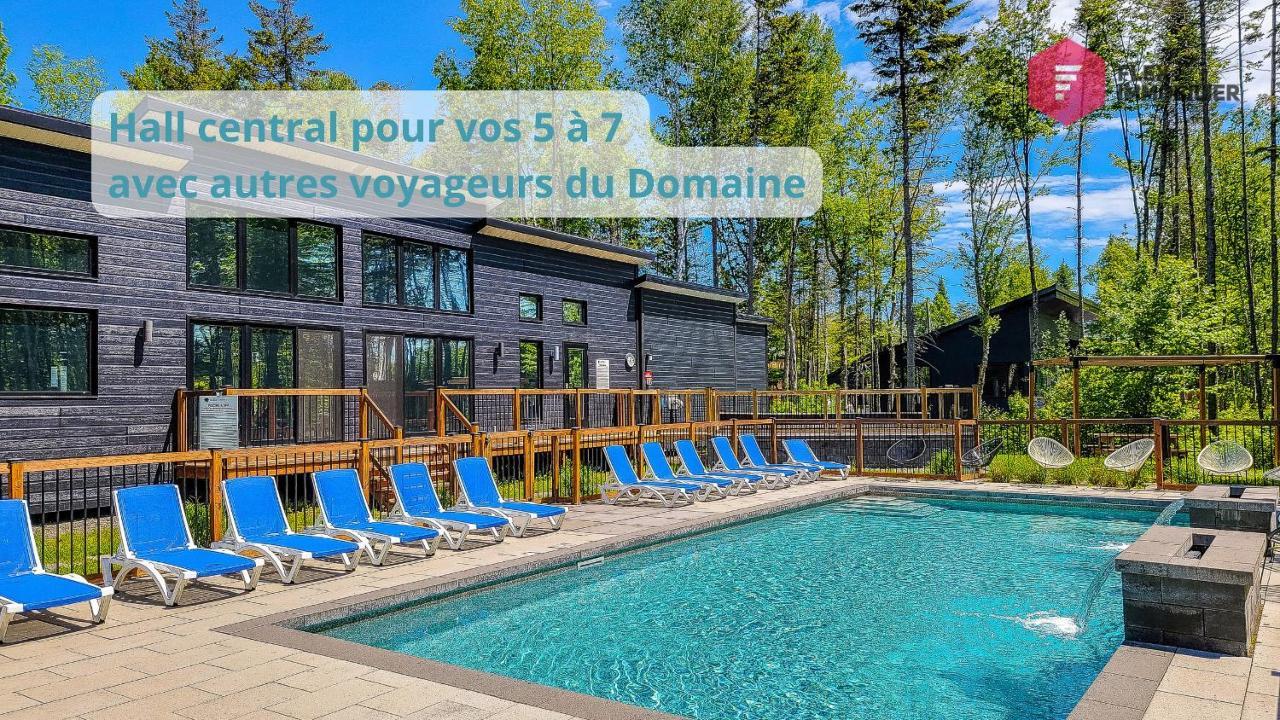 Le Bleu Bourgeois De Portneuf - Natural Elegance - Hot Tub, Sauna And Pool Pont-Rouge 外观 照片